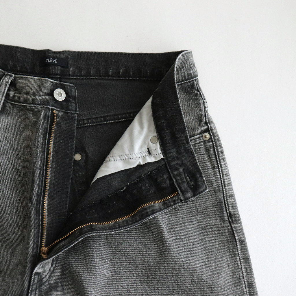 13.5oz DENIM BAGGY FADE #ICE BLACK [17041 40545]