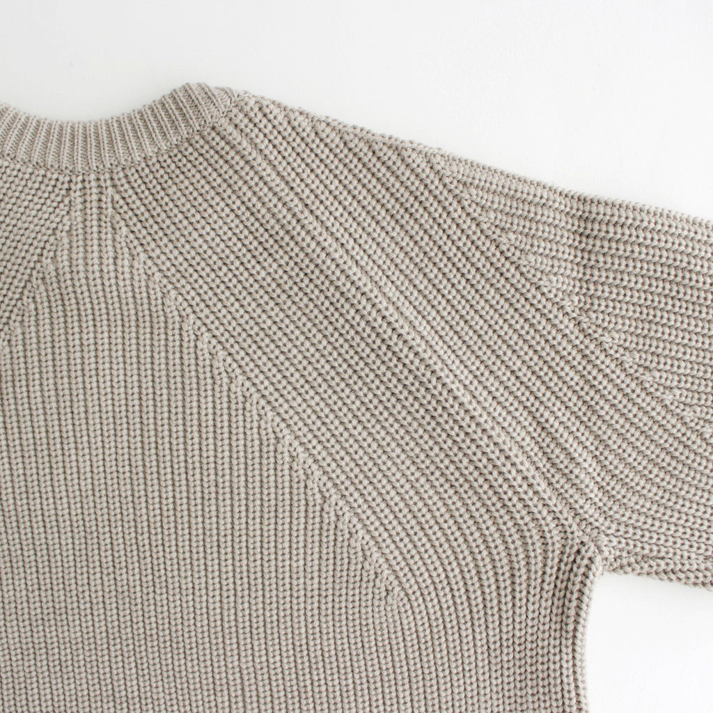 SIGNATURE CREW NECK #BEIGE [BN-23FM-030] – Diffusion