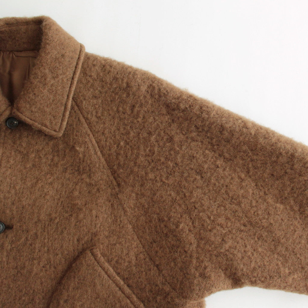 Wool Shaggy Cruiser Jacket #CamelBrown [BHS23F016]