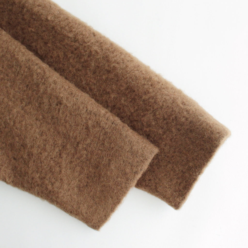 Wool Shaggy Cruiser Jacket #CamelBrown [BHS23F016]