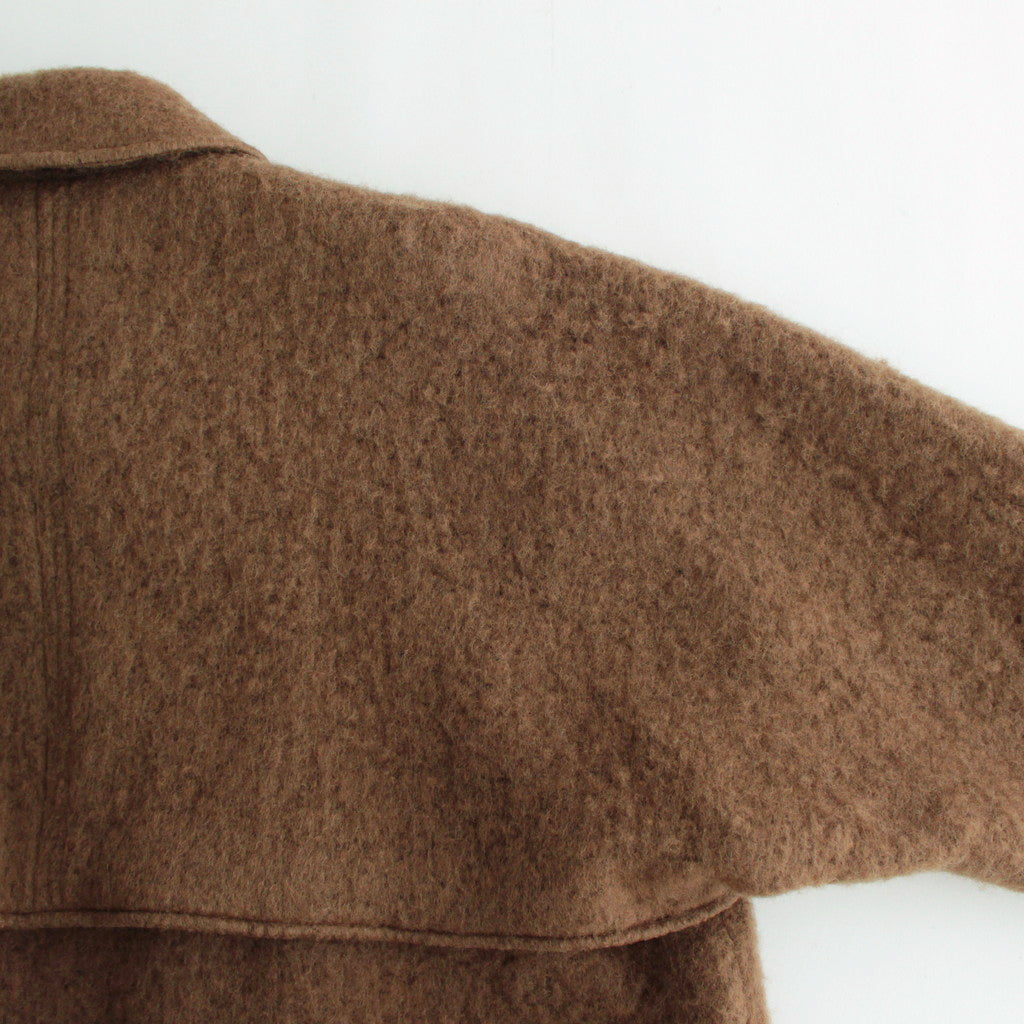 Wool Shaggy Cruiser Jacket #CamelBrown [BHS23F016]
