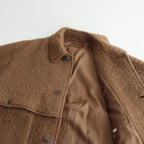 Wool Shaggy Cruiser Jacket #CamelBrown [BHS23F016]