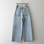 13.5oz DENIM HIGH WAIST WIDE FADE #ICE INDIGO [16841 40518]