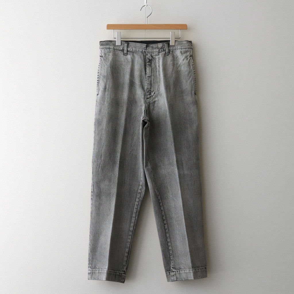 13.5oz DENIM TROUSERS FADE #ICE BLACK [17032 40554]