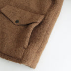 Wool Shaggy Cruiser Jacket #CamelBrown [BHS23F016]
