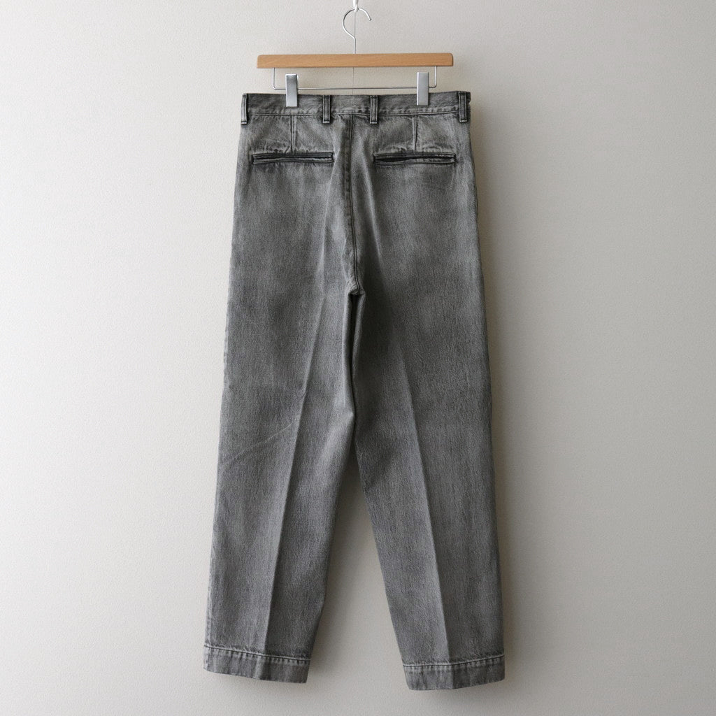 13.5oz DENIM TROUSERS FADE #ICE BLACK [17032 40554]