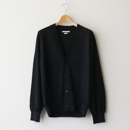 Wool Cashmere Silk Knit Cardigan #Black [BHS24F022]