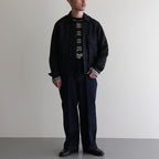 TRUCKER SHIRT-LINEN GARMENT DYE #INK BLACK [SH-LVND-004]