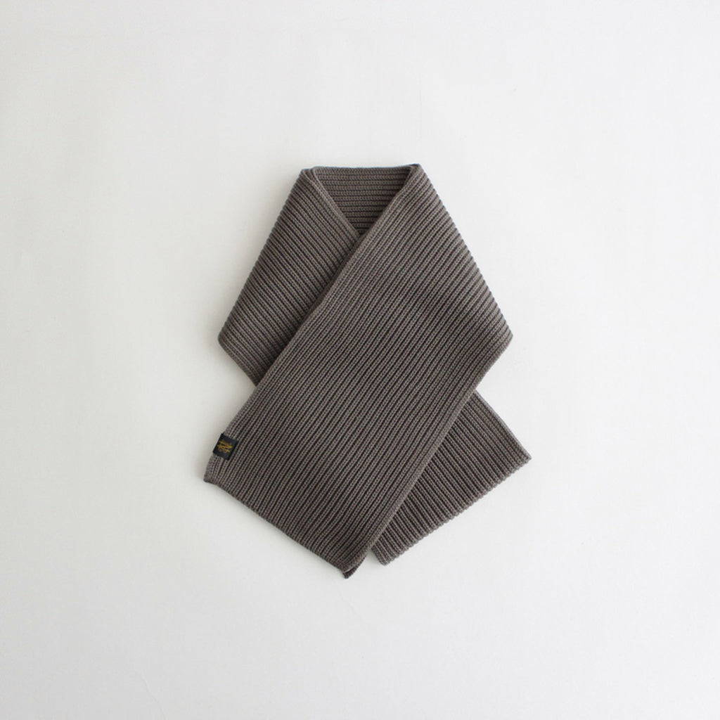 SOLID WOOL MUFFLER #WALNUT [BN-23FI-009]