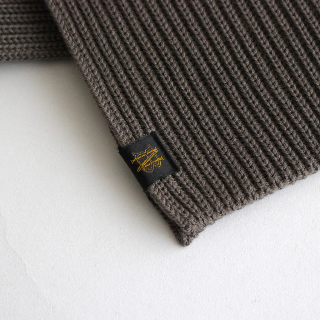 SOLID WOOL MUFFLER #WALNUT [BN-23FI-009]