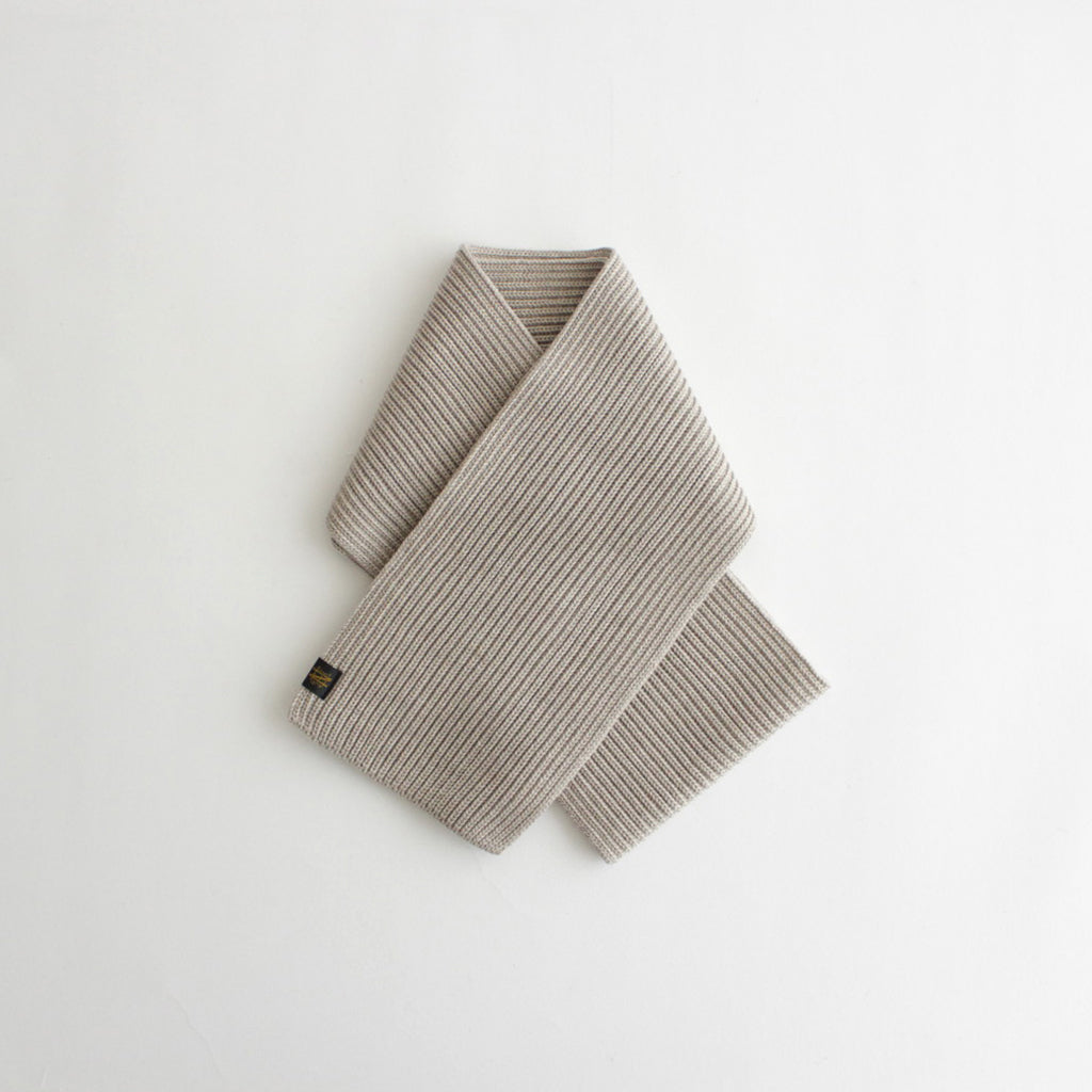SOLID WOOL MUFFLER #BEIGE [BN-23FI-009]