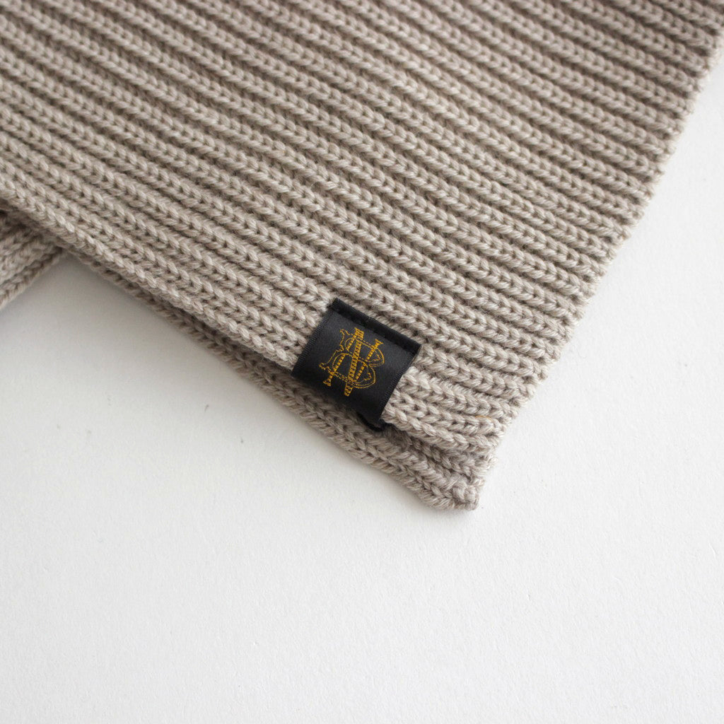 SOLID WOOL MUFFLER #BEIGE [BN-23FI-009]