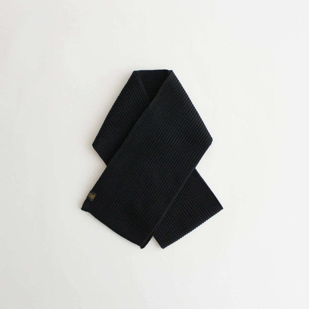 SOLID WOOL MUFFLER #BLACK [BN-23FI-009]