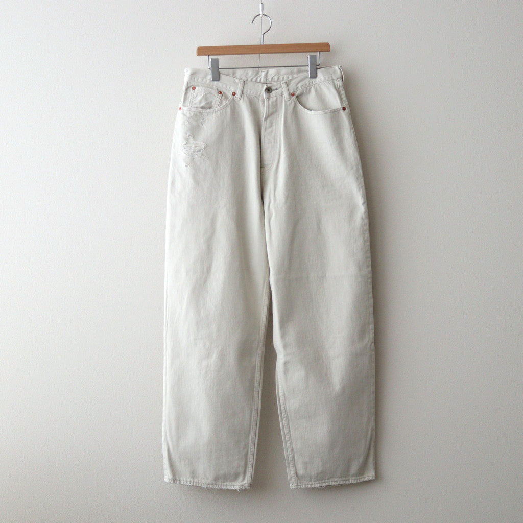 LOOSE STRAIGHT FIT JEANS #OFF WHITE [M24B-10PT12C]