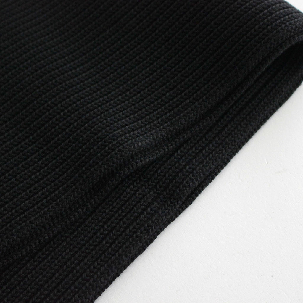 SOLID WOOL MUFFLER #BLACK [BN-23FI-009] – Diffusion