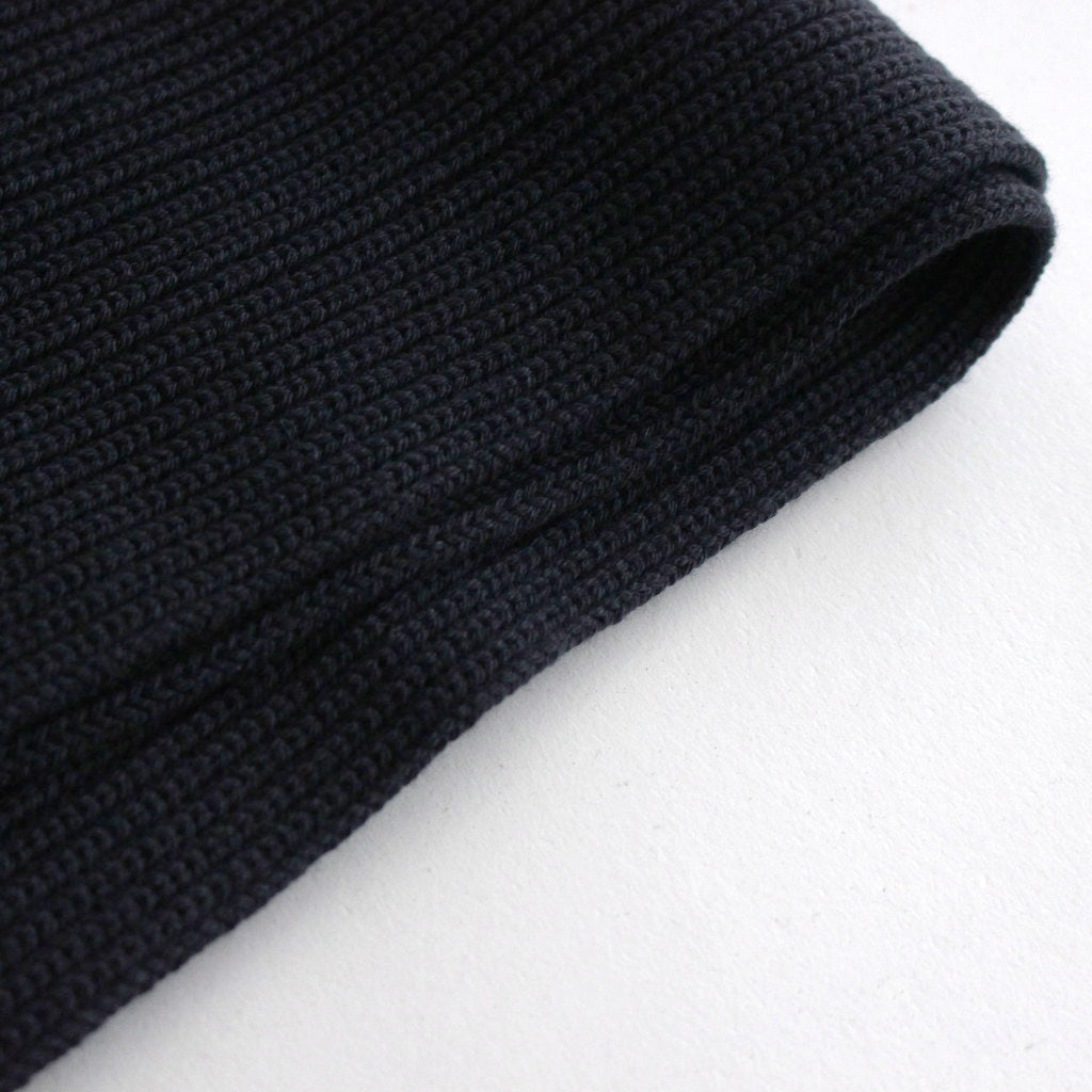 SOLID WOOL MUFFLER #NAVY [BN-23FI-009] – Diffusion