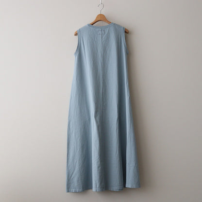 5.5oz Sleeveless Flared Dress #Blue Gray [NTW3427N]