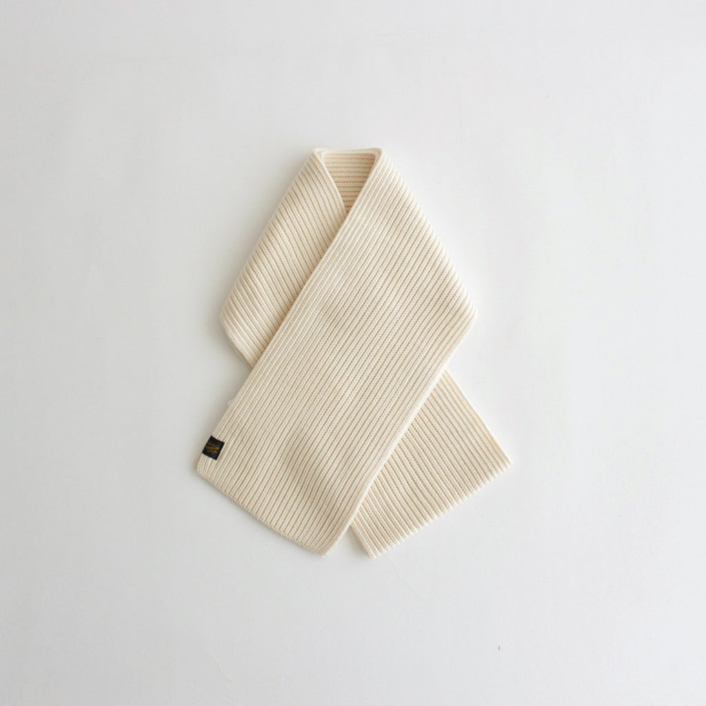 SOLID WOOL MUFFLER #IVORY [BN-23FI-009]