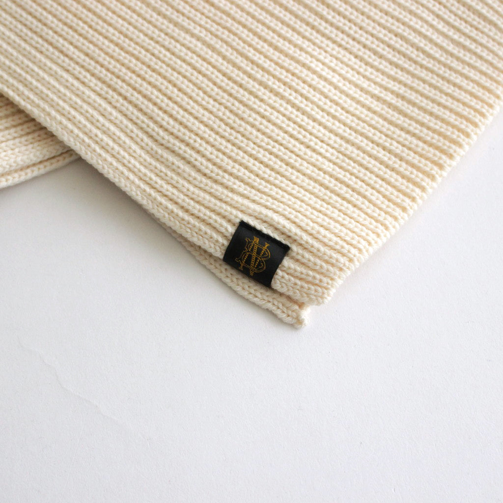 SOLID WOOL MUFFLER #IVORY [BN-23FI-009]