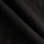 HEMP SHIRTING OPEN COLLAR SHIRT L/S #BLACK [A24A-16SH01C]