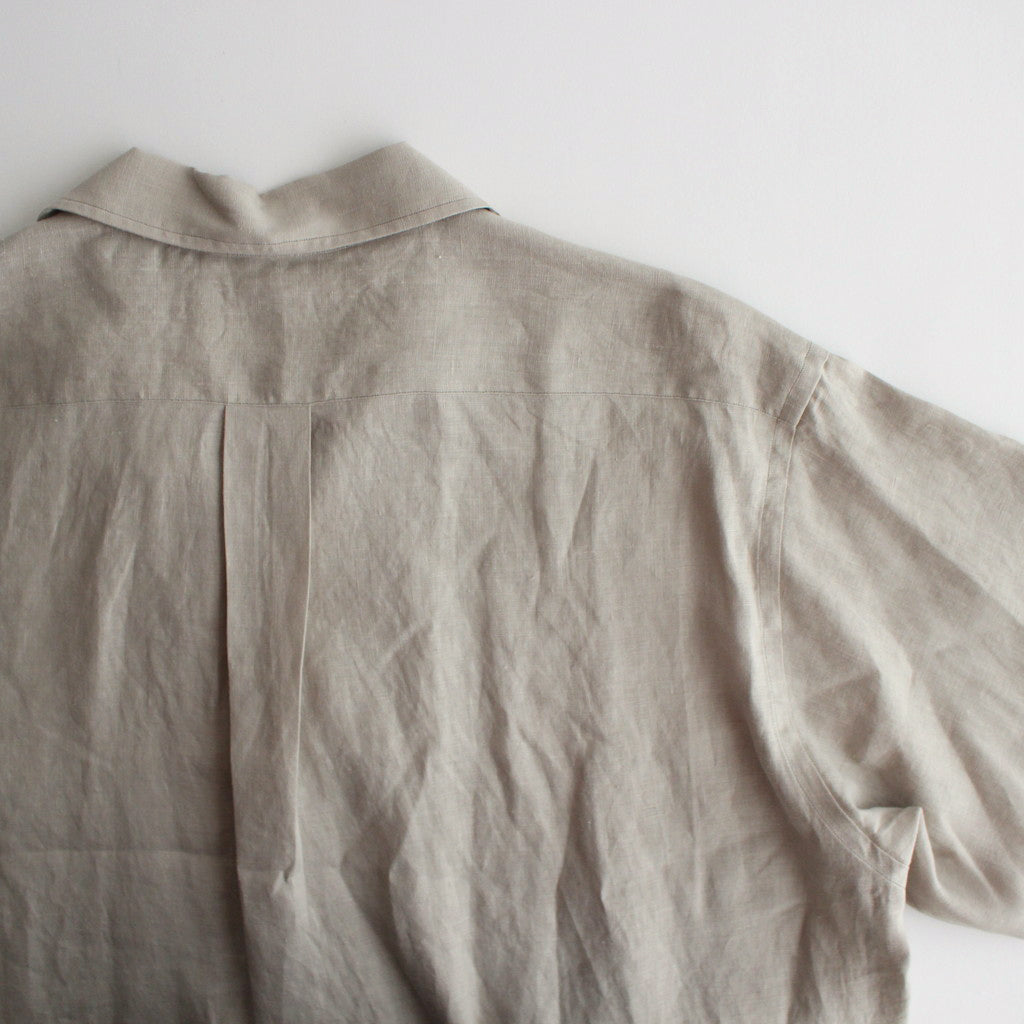 え*つ様 OPEN COLLAR SHIRT S/S HEMP サイズ3 MARKAWARE(マーカウェア) - OPEN COLLAR SHIRT S/S HEMP – Area