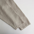 HEMP SHIRTING OPEN COLLAR SHIRT L/S #TAUPE [A24A-16SH01C]