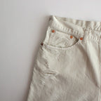 LOOSE STRAIGHT FIT JEANS #OFF WHITE [M24B-10PT12C]