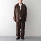 LINEN POPLIN TR #BROWN [17041 40072]