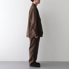 LINEN POPLIN TR #BROWN [17041 40072]