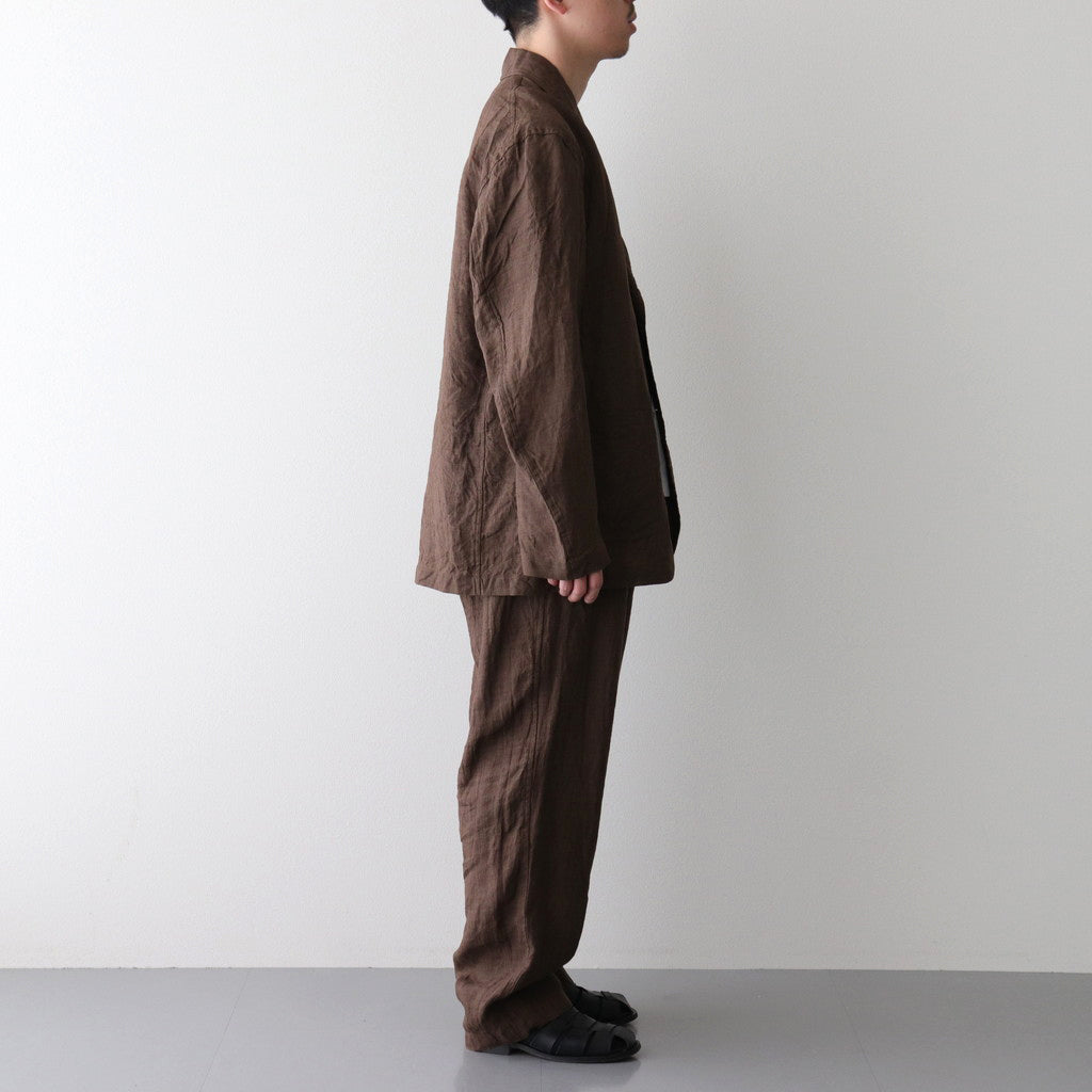 LINEN POPLIN TR #BROWN [17041 40072]