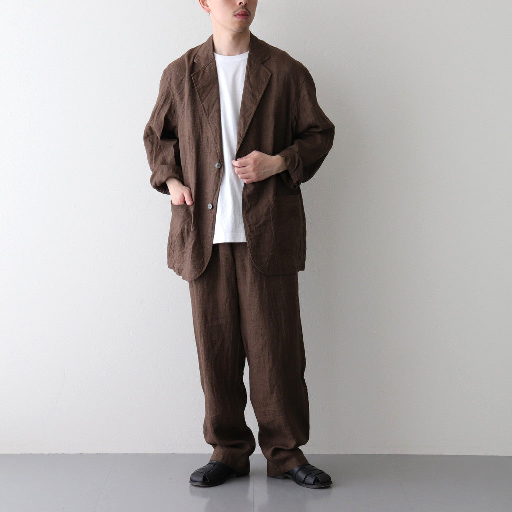 LINEN POPLIN TR #BROWN [17041 40072]