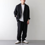 LINEN POPLIN TR #BLACK [17041 40072]