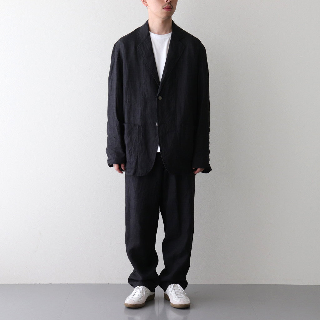 LINEN POPLIN TR #BLACK [17041 40072]