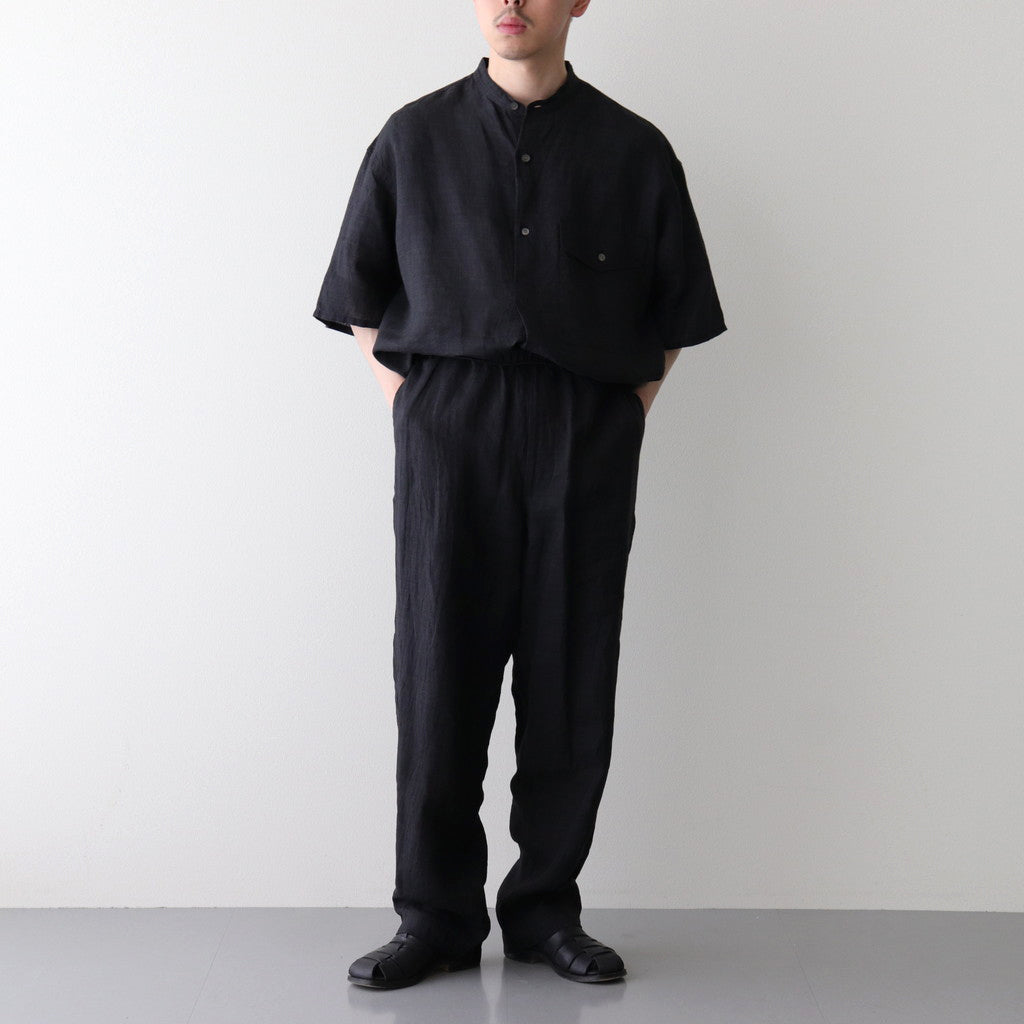 LINEN POPLIN TR #BLACK [17041 40072]