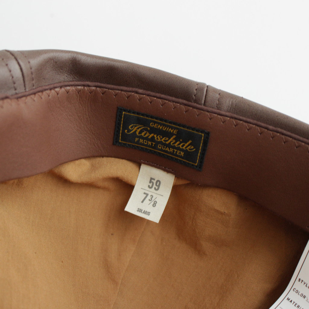 HORSEHIDE CASQUETTE DEEP - OLDBOY #BROWN [V01005]