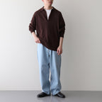 ELS ORGANIC COTTON KN POLO #BROWN [17041 60053]