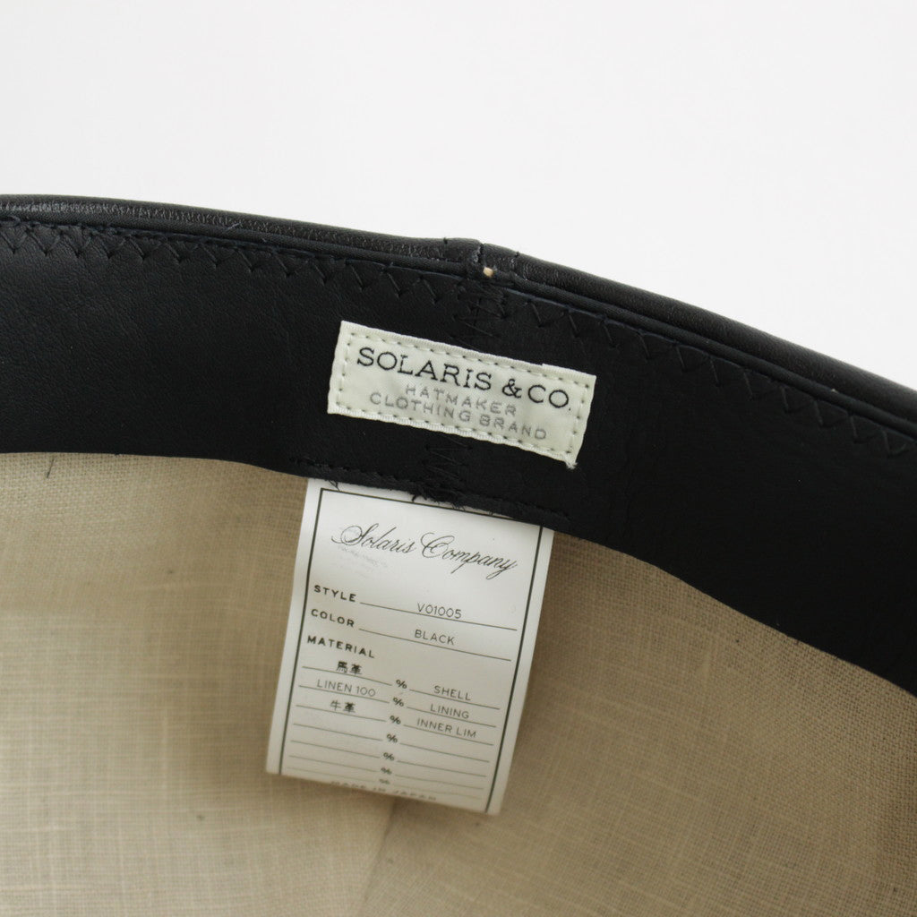 HORSEHIDE CASQUETTE DEEP - OLDBOY #BLACK [V01005]