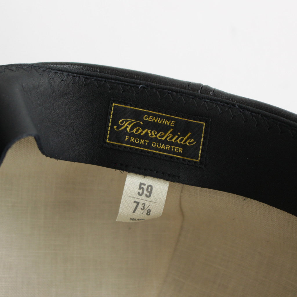 HORSEHIDE CASQUETTE DEEP - OLDBOY #BLACK [V01005]