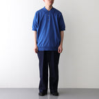 THE SEAISLAND COTTON HIGH GAUGE POLO S/S #BLUE [BN-24SM-057]