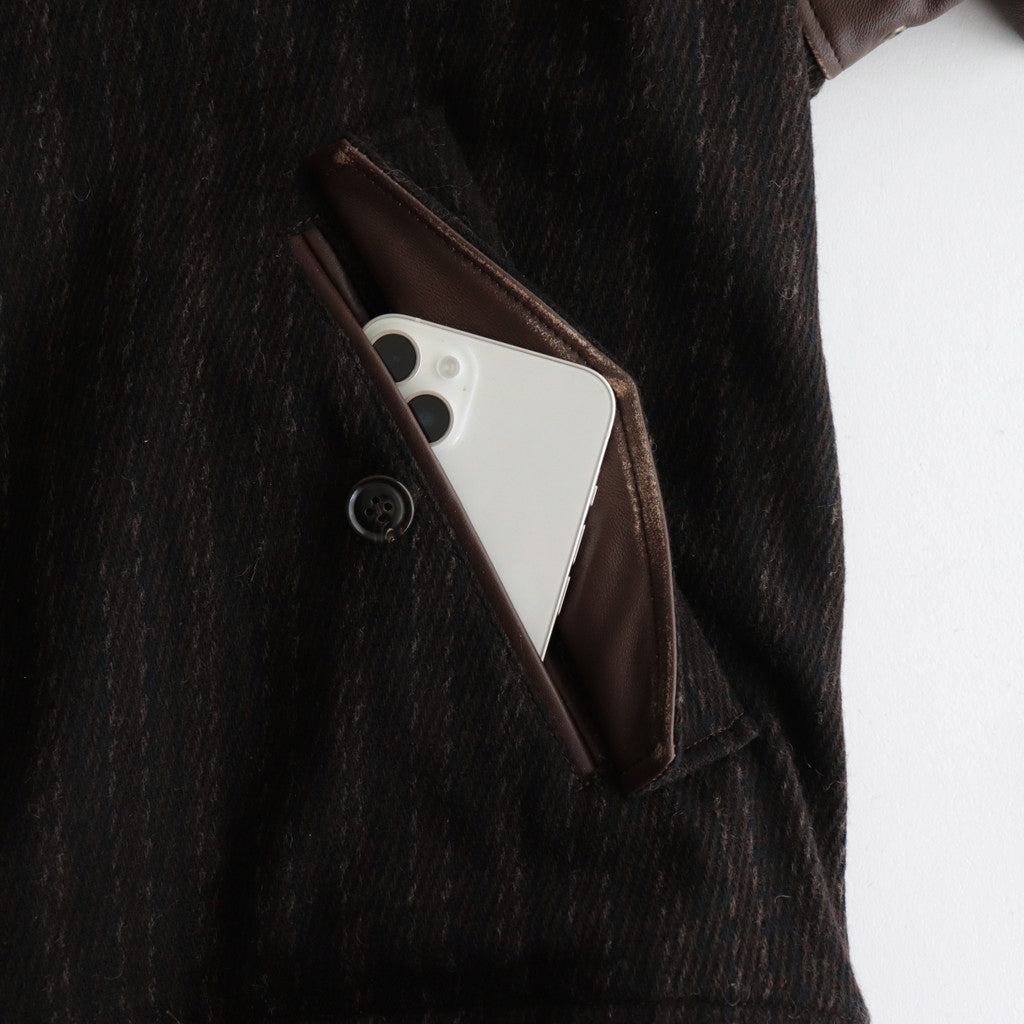 DARTMOOR / ハリントンヴァーシティジャケット #BROWN [DN-0101B1]