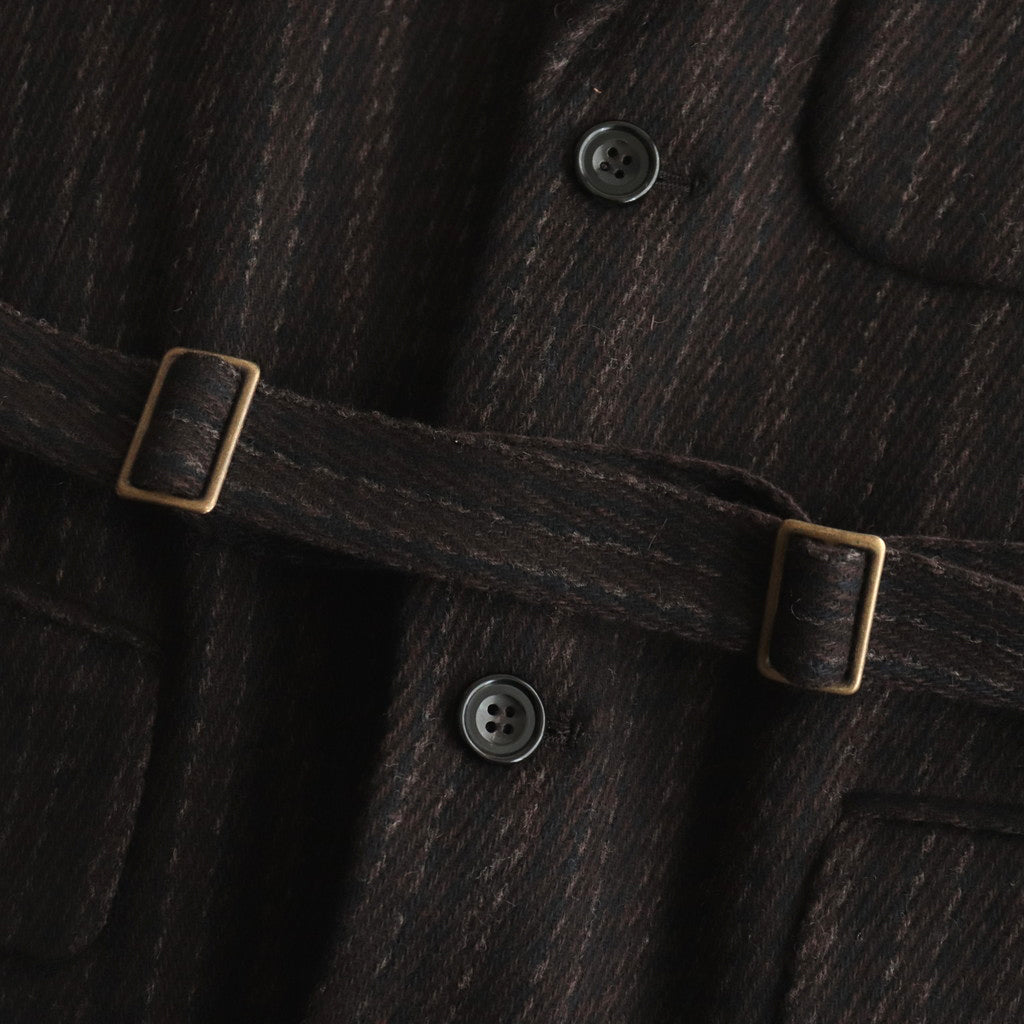 BLACKWOODS / ベルテッドシューティングジャケット #BROWN [DN-0102J1]