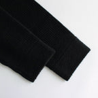 All-yak crewneck cardigan #Black×Navy [2023-N06]