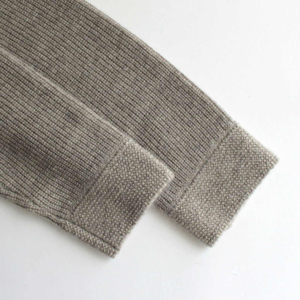 All-yak crewneck cardigan #Lt.Bege [2023-N06]