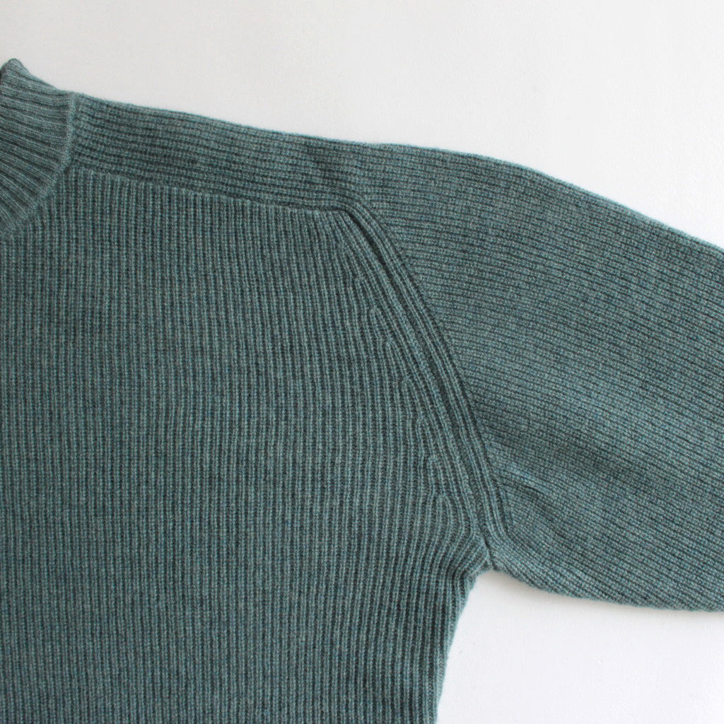 Wool wide crewneck #Mist Bule [2023-N04]