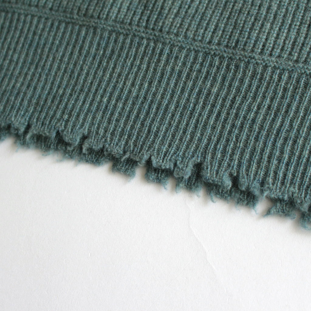 Wool wide crewneck #Mist Bule [2023-N04]