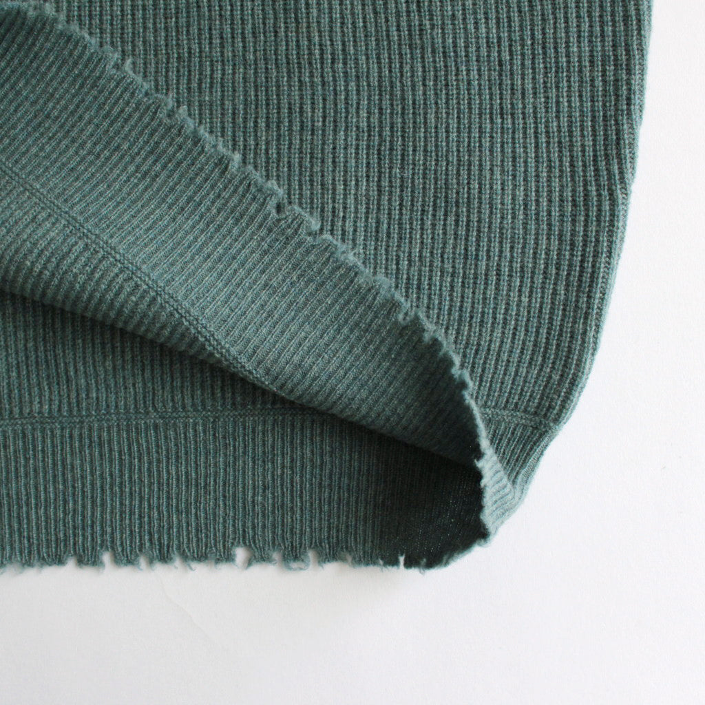 Wool wide crewneck #Mist Bule [2023-N04]