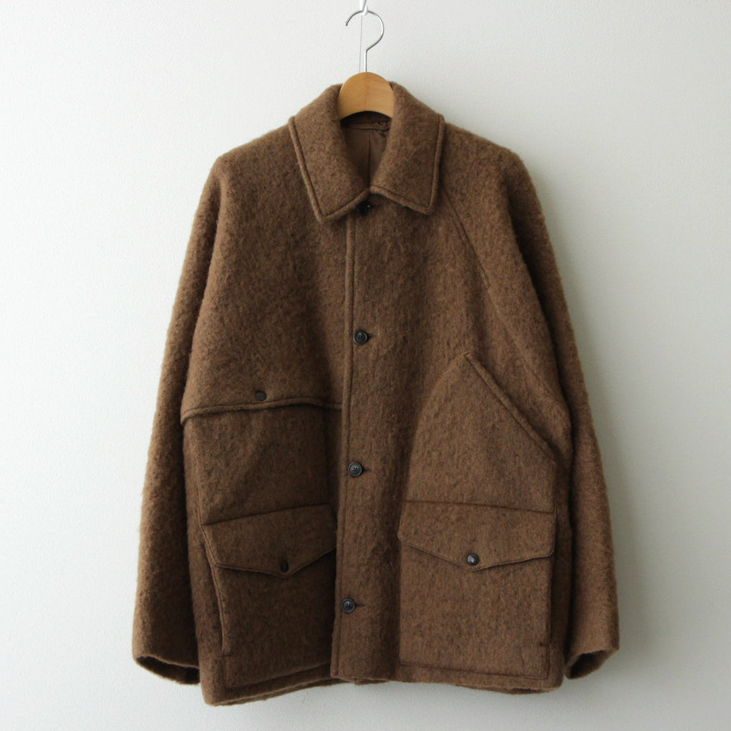 Wool Shaggy Cruiser Jacket #Camel Brown [BHS23F016]