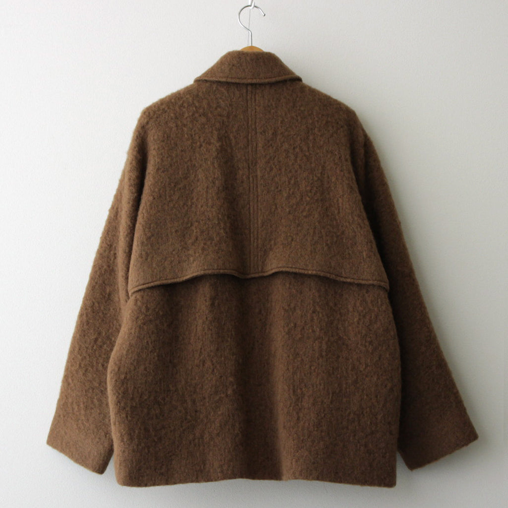 Wool Shaggy Cruiser Jacket #Camel Brown [BHS23F016]