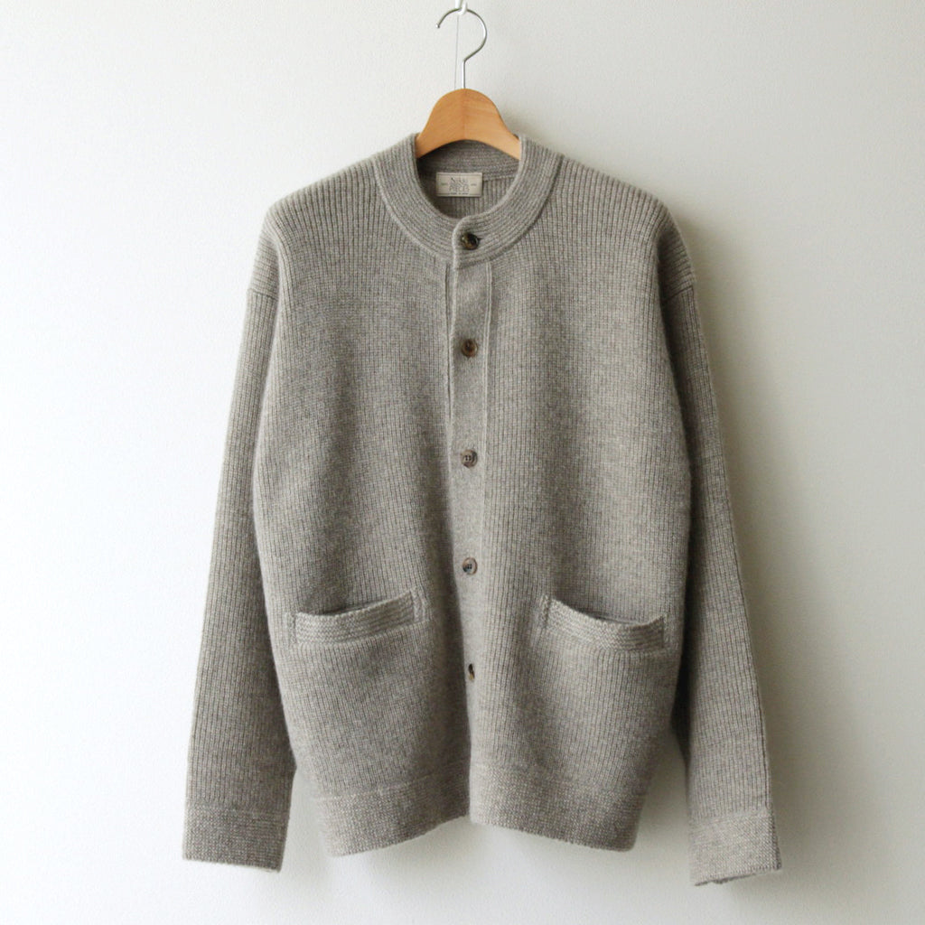 All-yak crewneck cardigan #Lt.Bege [2023-N06]