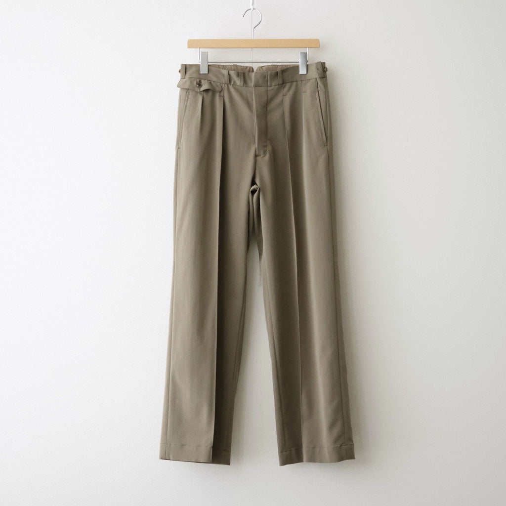 DOUBLE-PLEATED BUGS TROUSER #MOREL [261OJ-PT29]